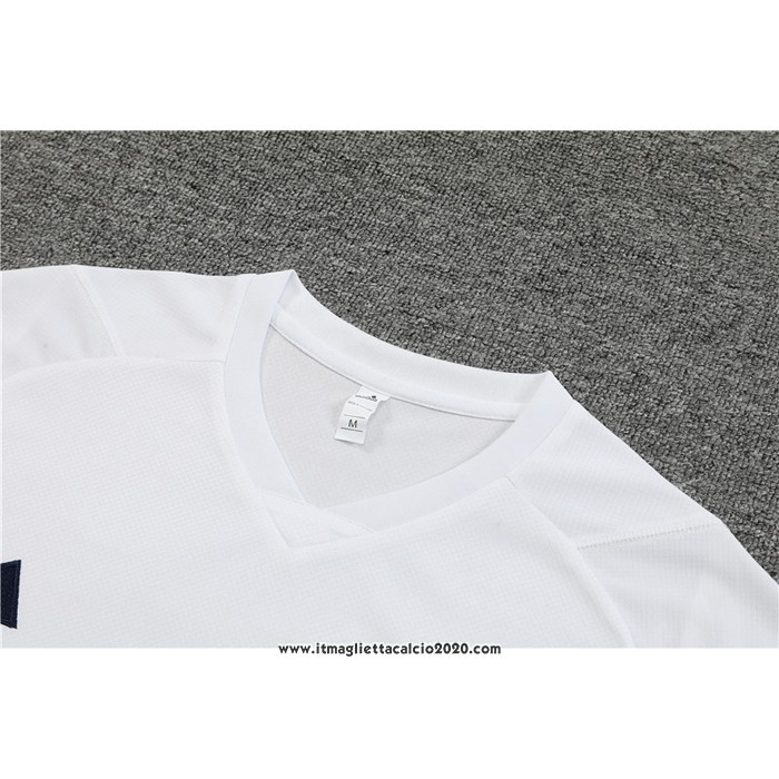 Tuta da Track Italia Manica Corta 2023 2024 Bianco - Pantalon Corto